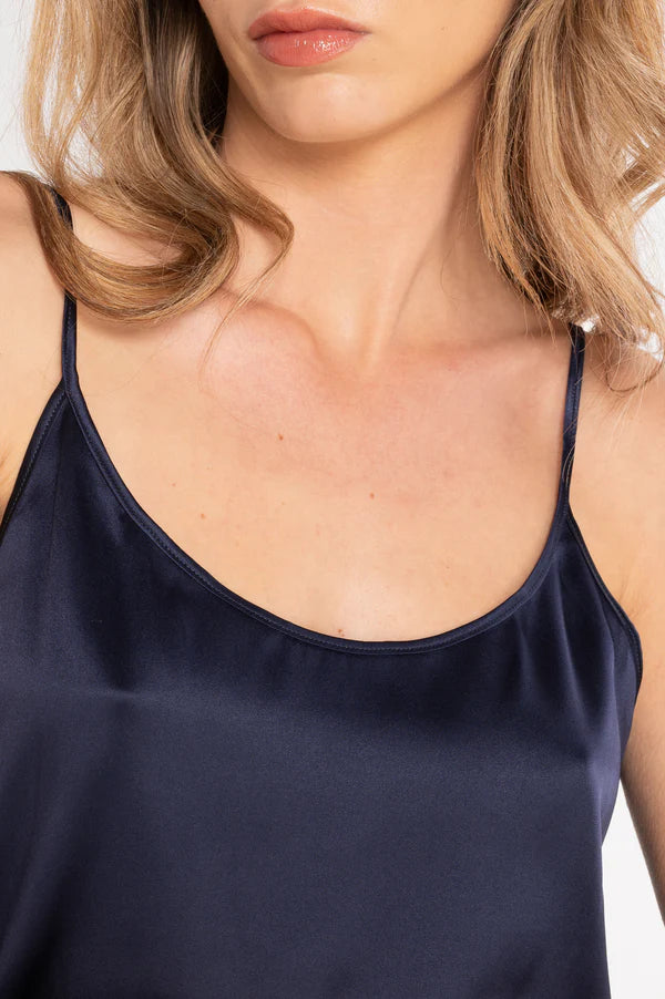 Top de Tirantes Oscalito 10305- Satén de Seda Natural