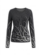 Sweater Oscalito 5910 - Lana Merino y Seda Jacquard