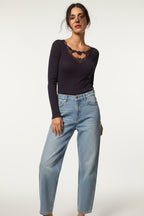 Top Oscalito 6868 Manga Larga – 70% Lana Merino - 30% Seda