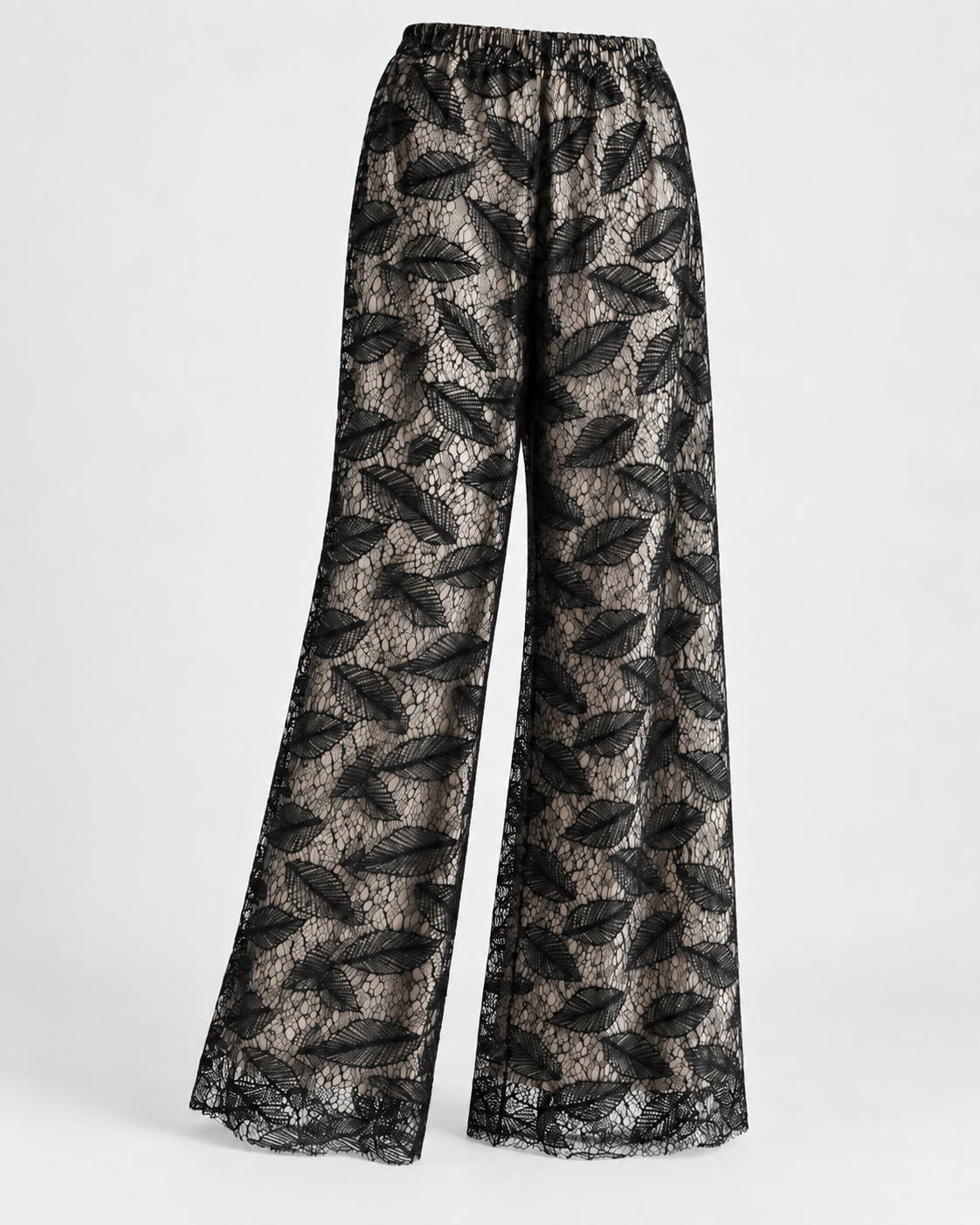 Pantalón de moodal y encaje de hojas I Oscalito 1375 - 94% Modal 6% Elastanomodal