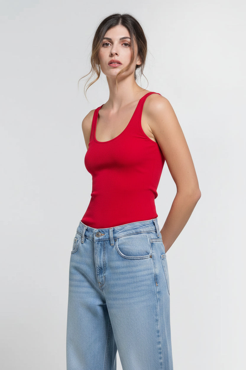Camiseta Sin Mangas Oscalito 3122 - Algodón Filoscozia®