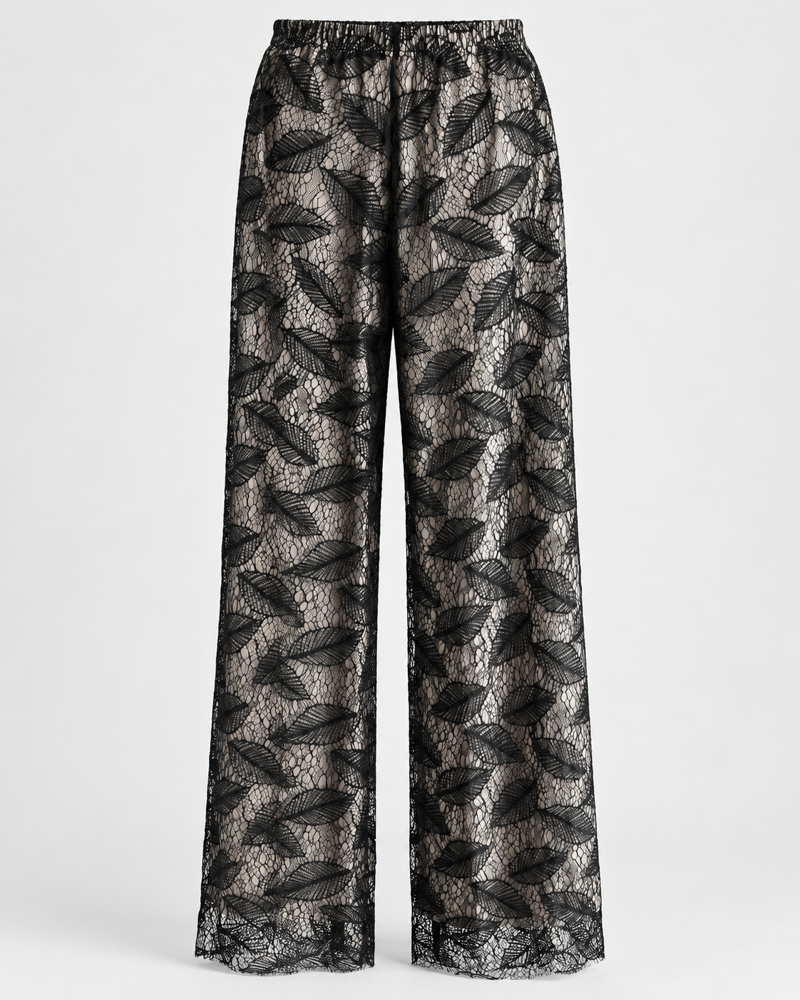 Pantalón de moodal y encaje de hojas I Oscalito 1375 - 94% Modal 6% Elastanomodal