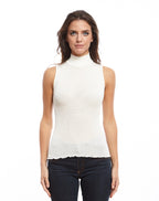 Beatle sin Mangas de Cuello Alto Mujer Oscalito 3427 – Lana Merino y Seda