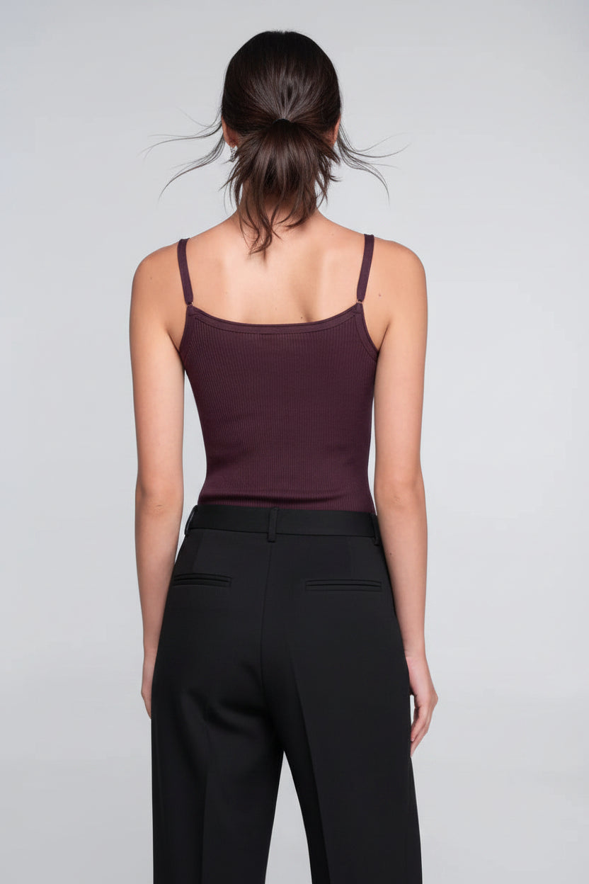 Polera sin Manga Mujer Oscalito 3440R – Lana Merino y Seda