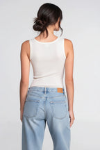 Polera sin Manga Mujer Oscalito 3442R – Lana Merino y Seda