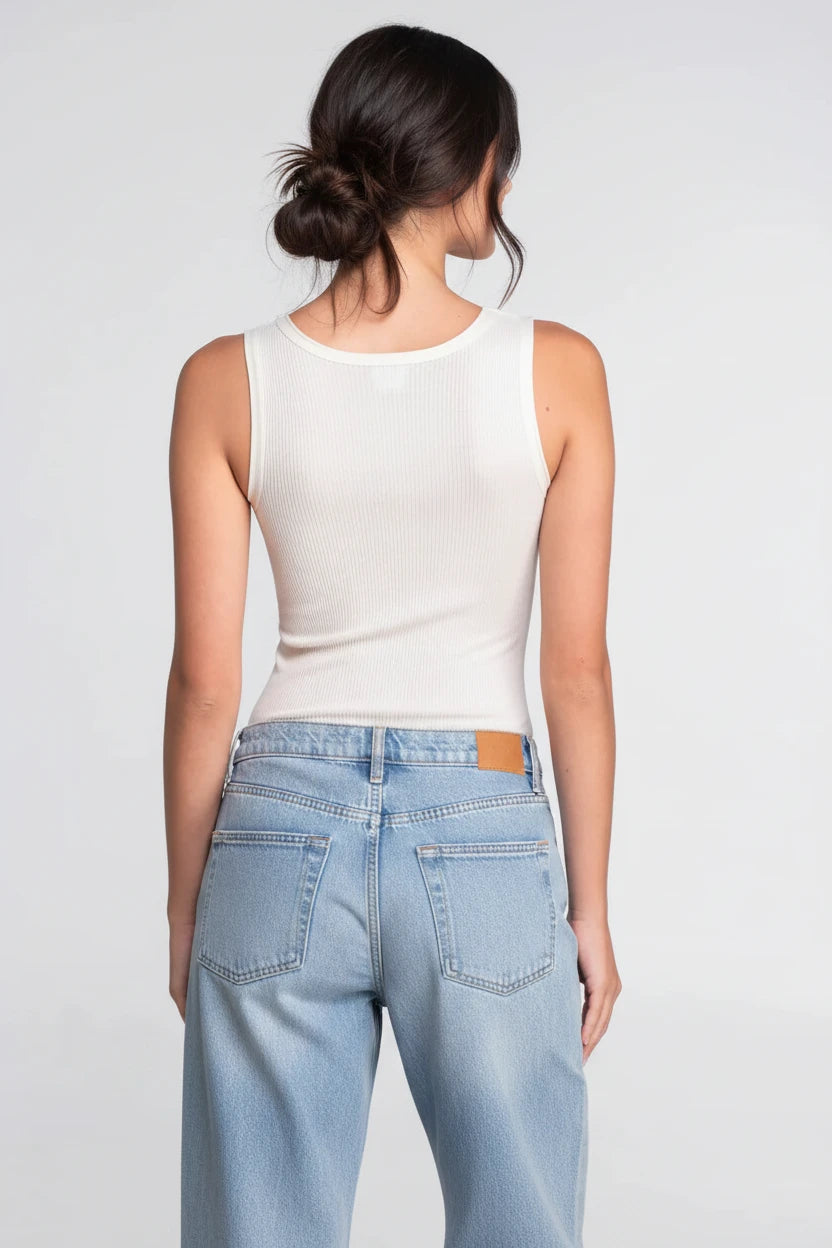 Polera sin Manga Mujer Oscalito 3442R – Lana Merino y Seda