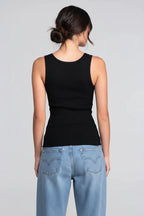 Polera sin Manga Mujer Oscalito 3442R – Lana Merino y Seda