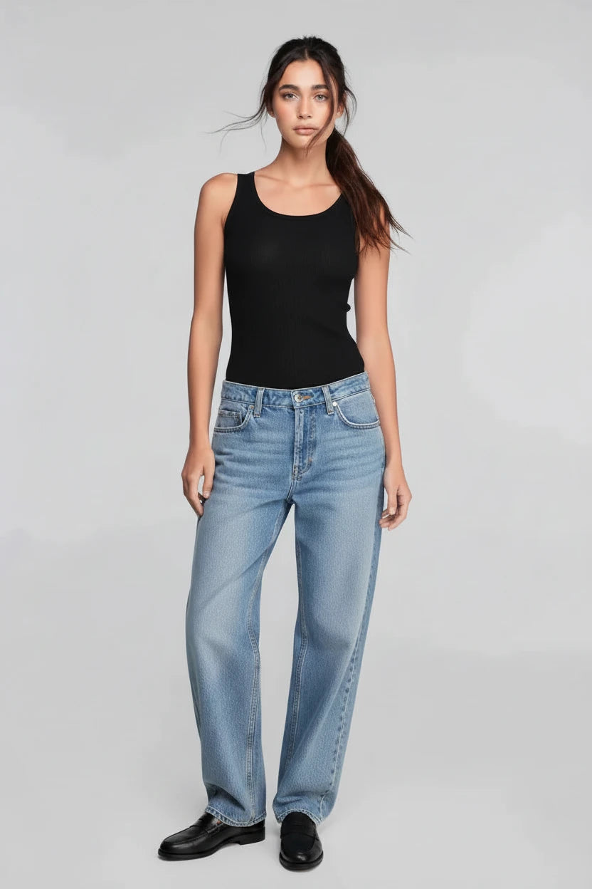 Polera sin Manga Mujer Oscalito 3442R – Lana Merino y Seda
