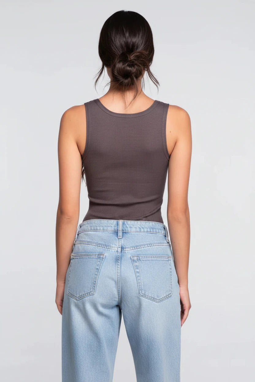 Polera sin Manga Mujer Oscalito 3442R – Lana Merino y Seda