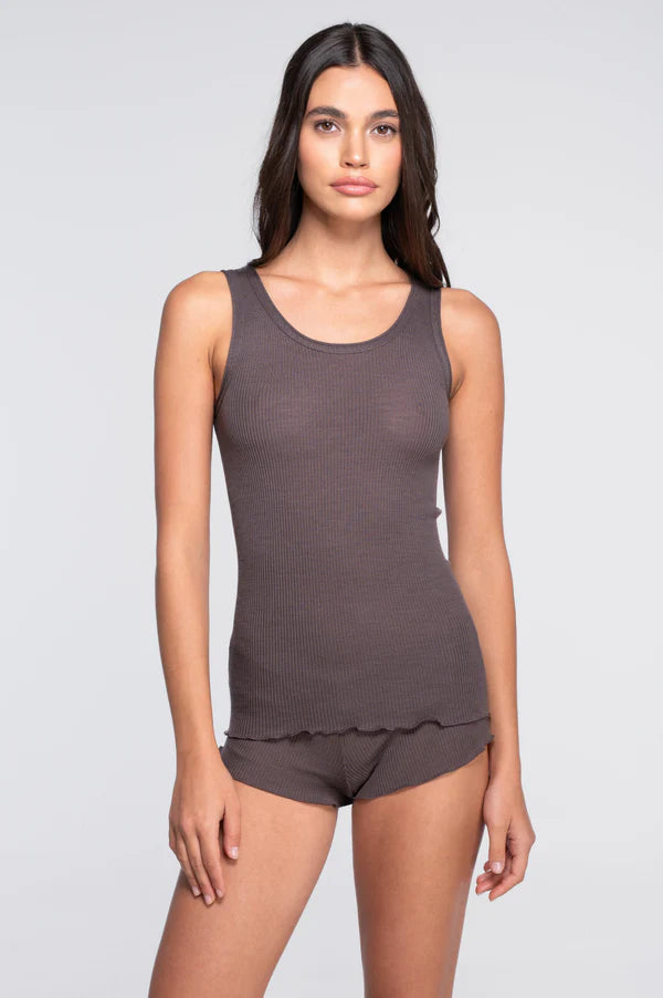 Polera sin Manga Mujer Oscalito 3442R – Lana Merino y Seda