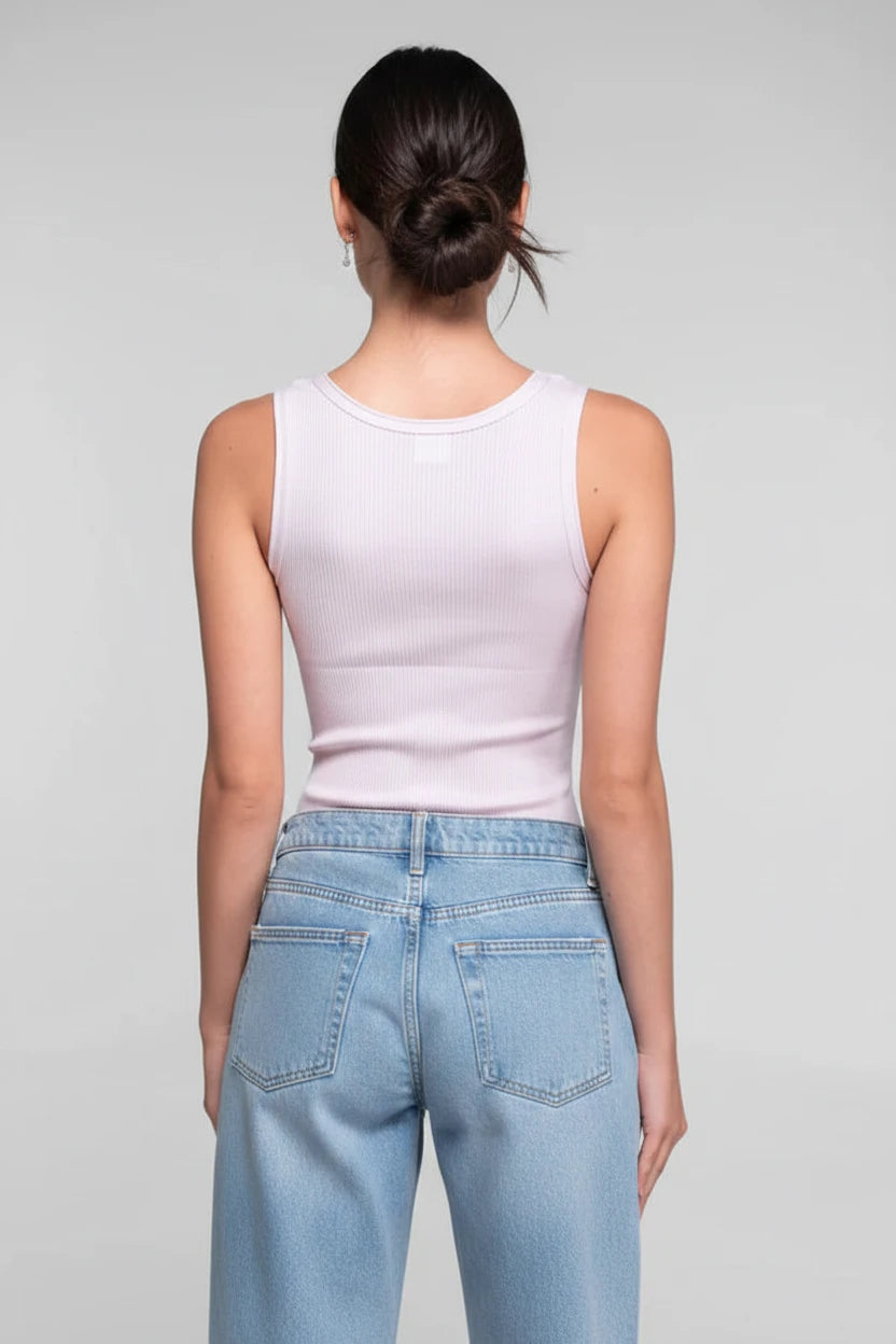 Polera sin Manga Mujer Oscalito 3442R – Lana Merino y Seda