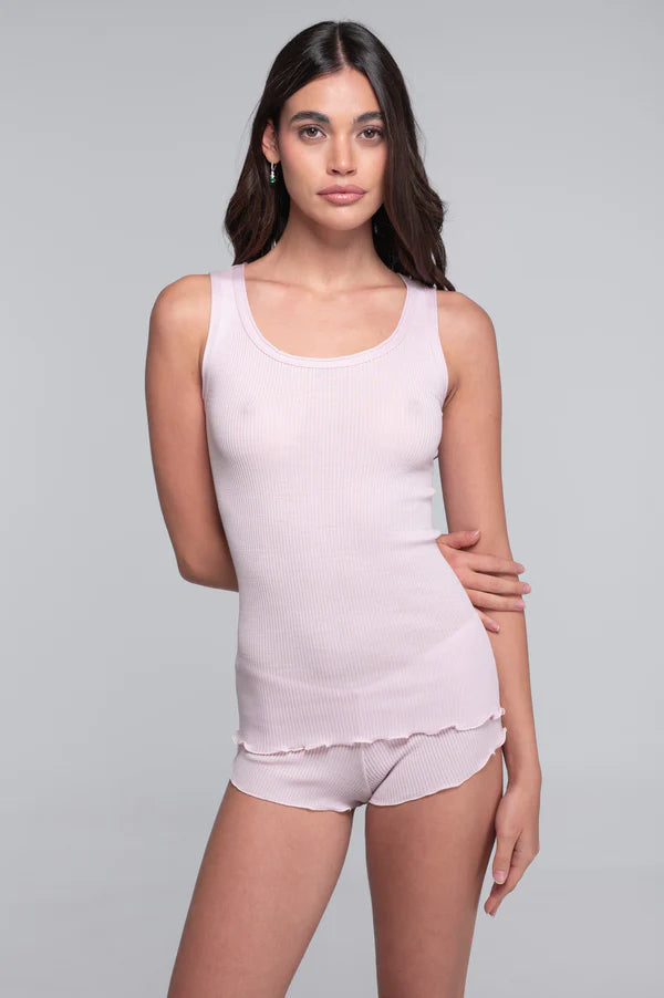 Polera sin Manga Mujer Oscalito 3442R – Lana Merino y Seda