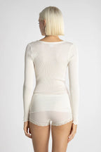 Polera Manga Larga Mujer Oscalito 3446R – Lana Merino y Seda