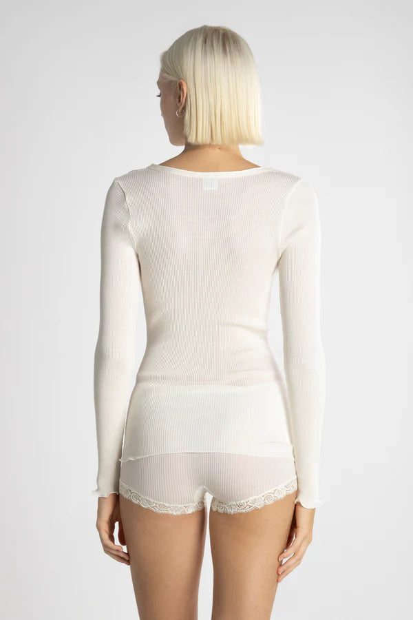 Polera Manga Larga Mujer Oscalito 3446R – Lana Merino y Seda