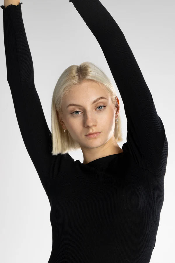 Polera Manga Larga Mujer Oscalito 3446R – Lana Merino y Seda