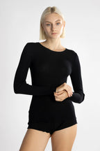 Polera Manga Larga Mujer Oscalito 3446R – Lana Merino y Seda