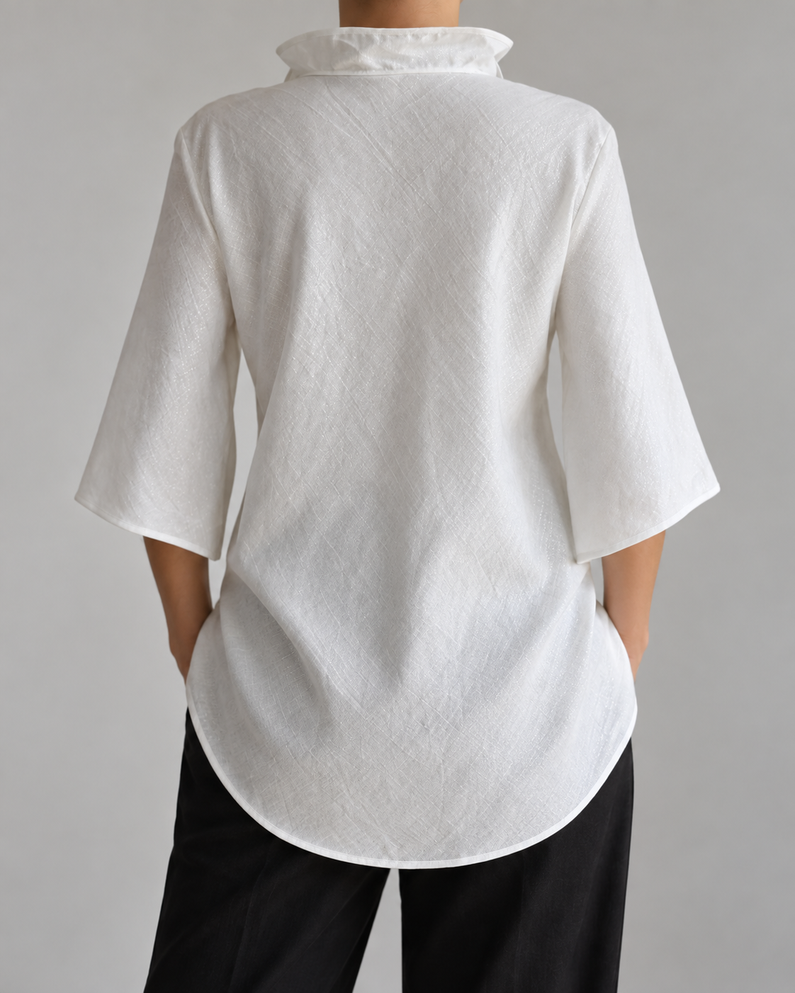 Blusa Oscalito 6522X - 62% Lino 32% Viscosa 3% Poliamida 3% Fibra Metálica