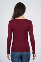 Blusa de Mujer Manga Larga Oscalito 3476 - Lana Merino y Seda