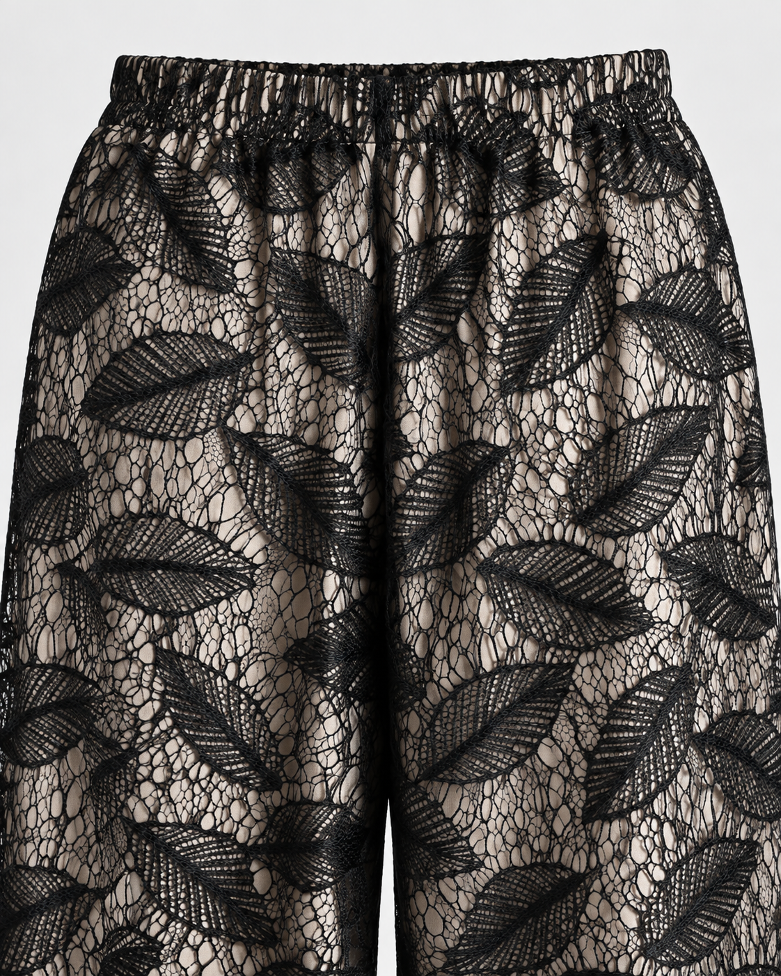 Pantalón de moodal y encaje de hojas I Oscalito 1375 - 94% Modal 6% Elastanomodal