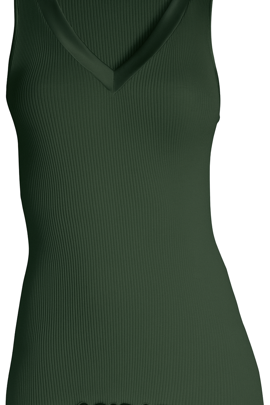 Polera Sin Manga Escote V Mujer Oscalito 4247 – Lana Merino, Seda y Satén de Seda