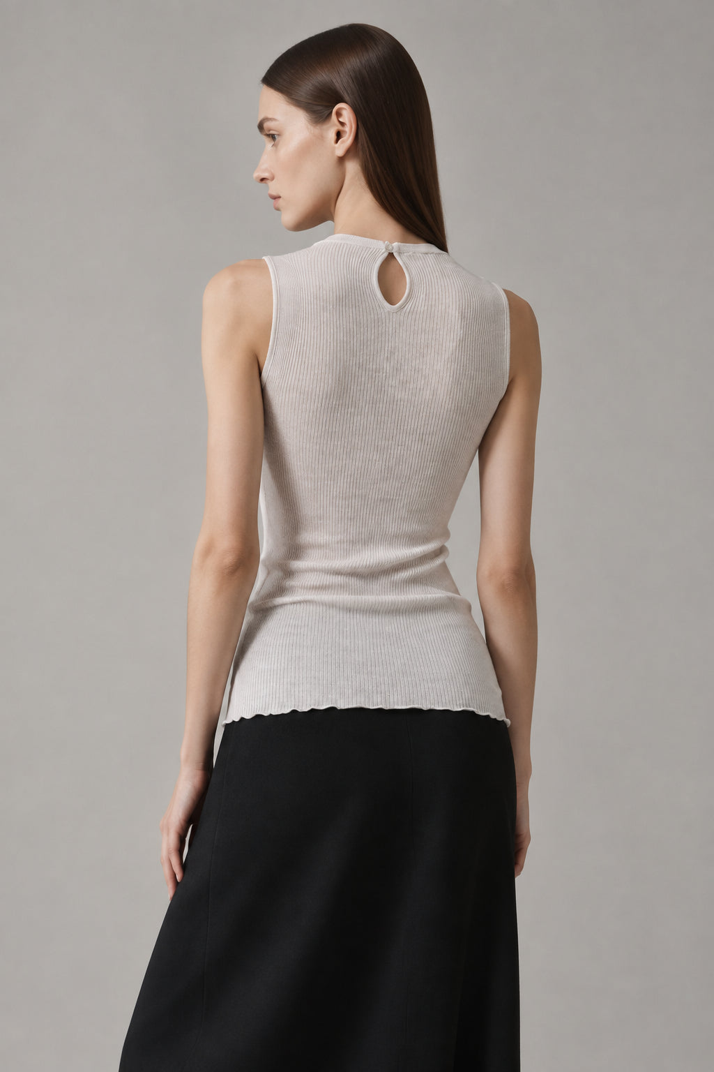 Top Oscalito 6666 - 70% Lana Merino 30% Seda Encaje Guipur