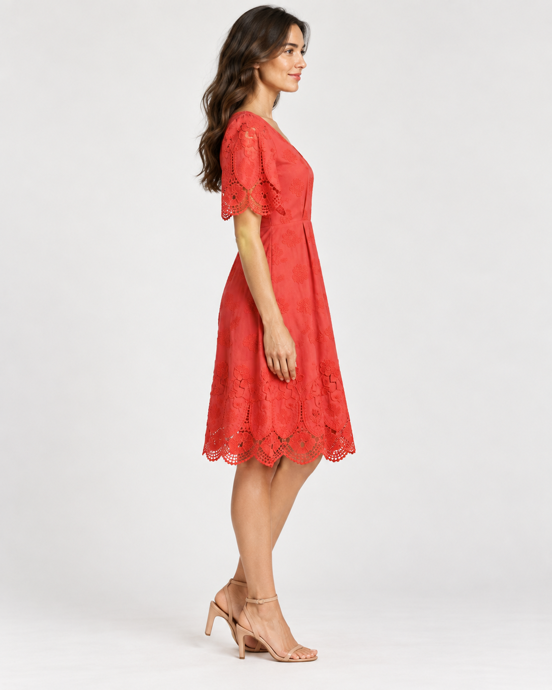 Vestido de Algodón Broderie | Oscalito 4614 - 100% Algodón