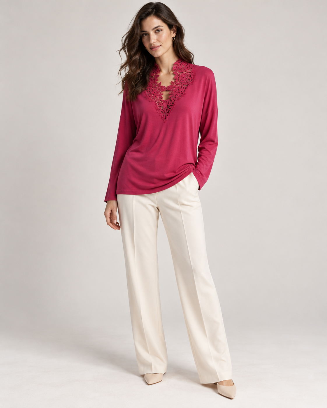 Blusa Oscalito 1451 - 76% Modal 20% Lana 4% Elastano