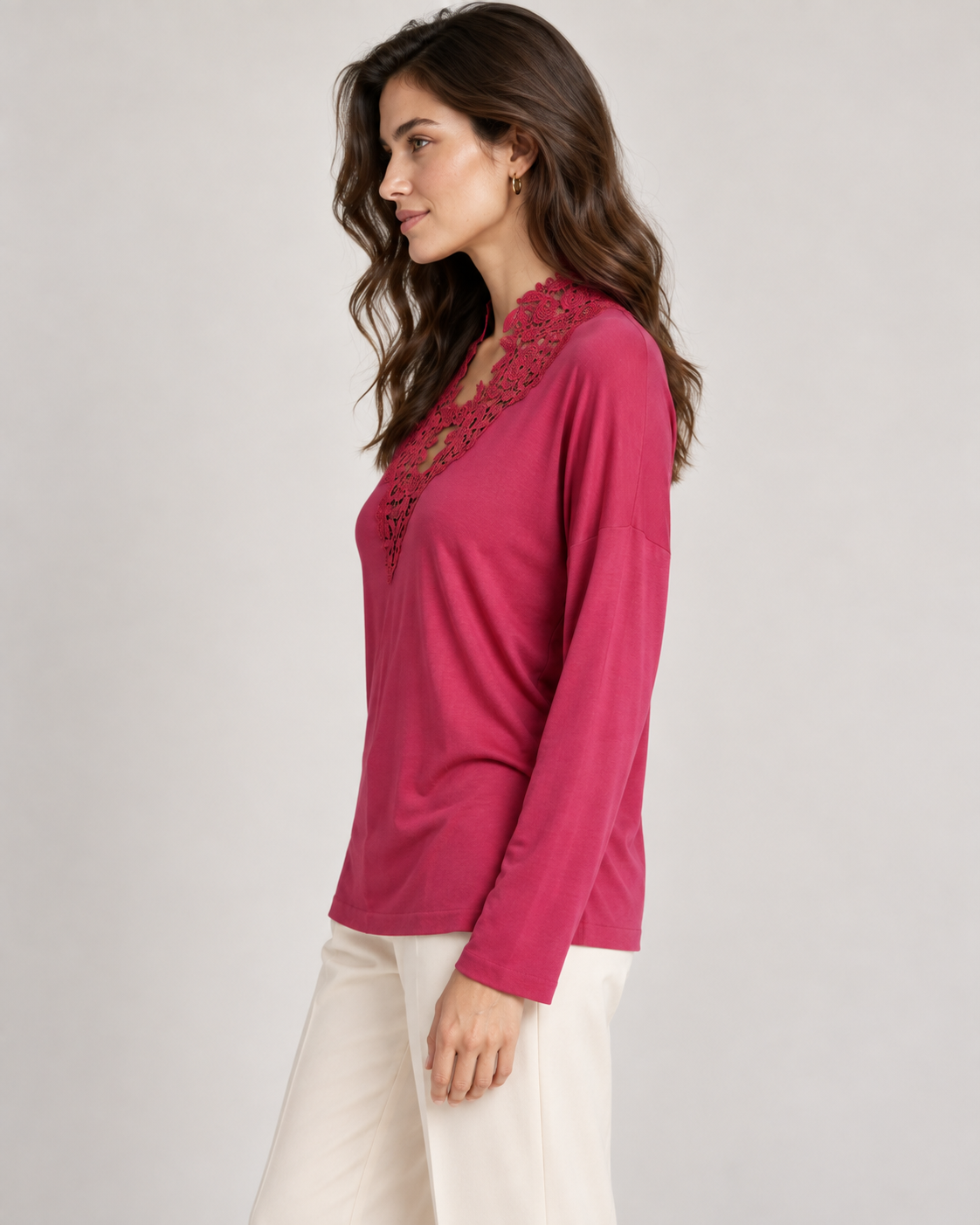 Blusa Oscalito 1451 - 76% Modal 20% Lana 4% Elastano