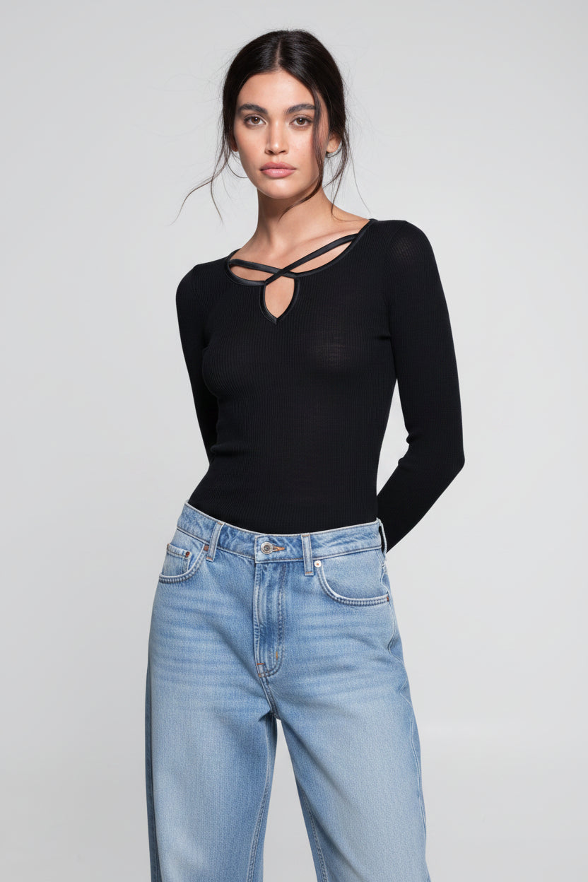 Polera Oscalito 6343 - Lana Merino y Seda