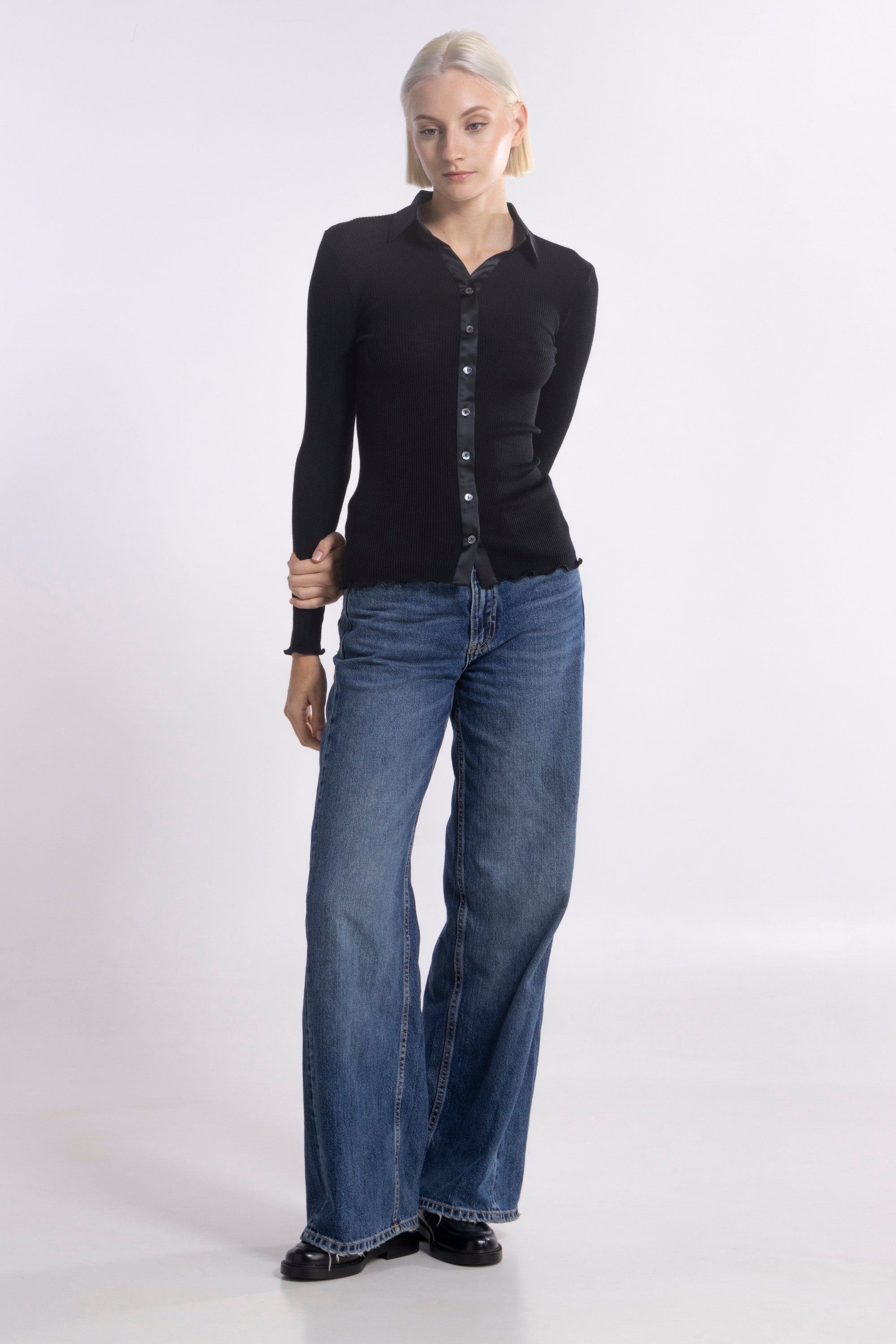 Camisa Mujer Oscalito 6350 – Lana Merino y Seda