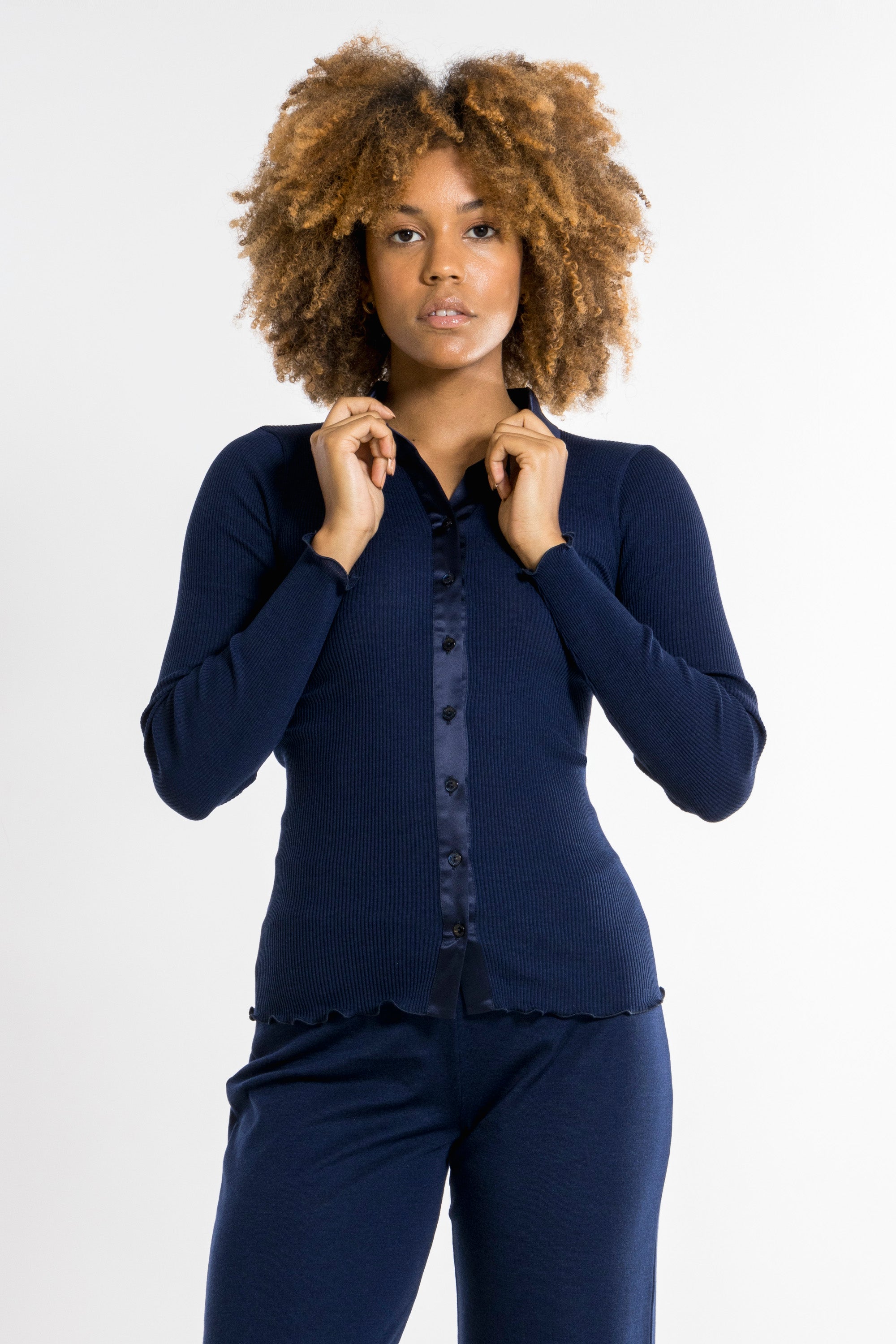 Camisa Mujer Oscalito 6350 – Lana Merino y Seda
