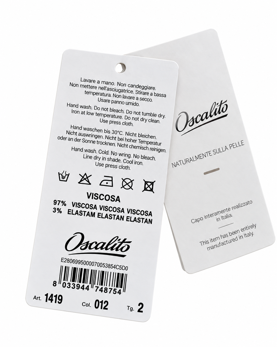 Blusa Oscalito 1419 - 97% Viscosa 3% Elastano