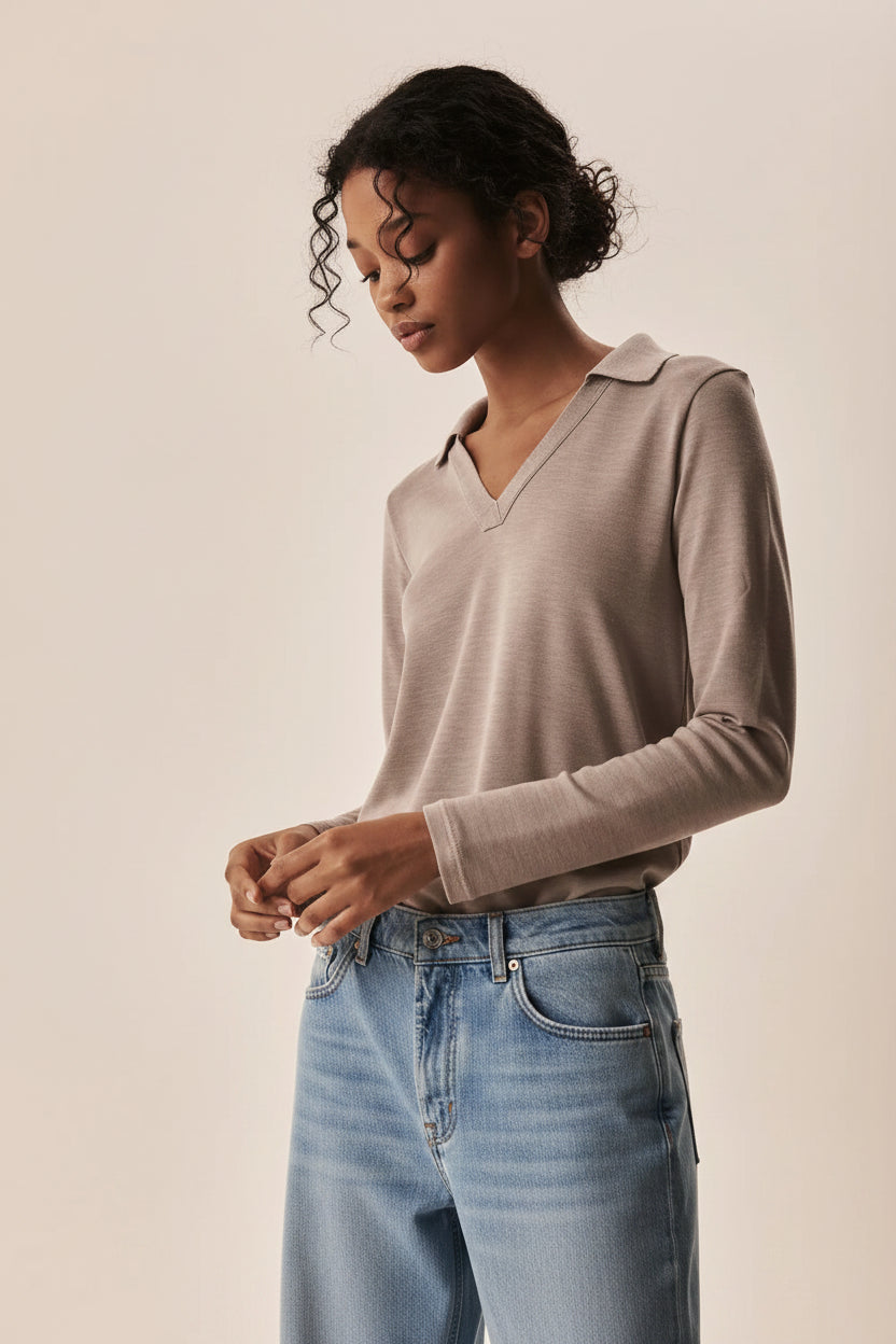 Sweater Oscalito 6892 - Lana Merino y Seda Natural
