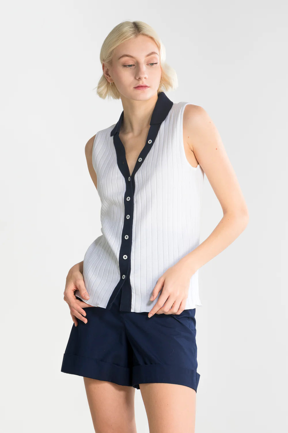 Polera Cuello Polo 7160 - Algodón Egipcio