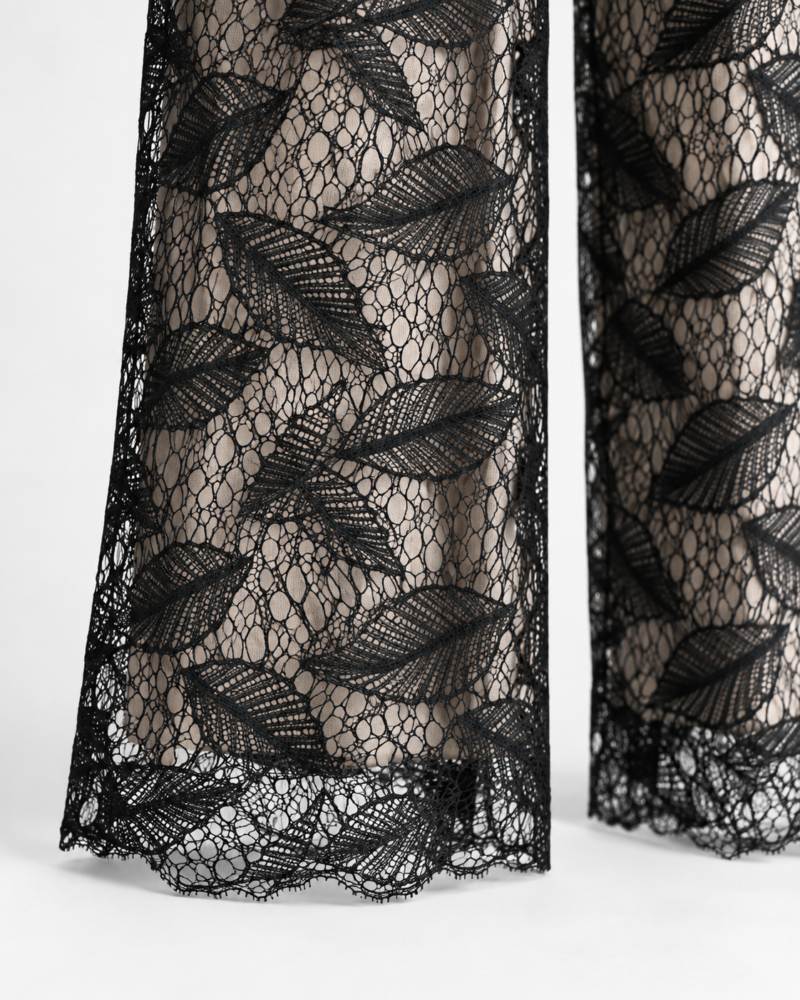 Pantalón de moodal y encaje de hojas I Oscalito 1375 - 94% Modal 6% Elastanomodal