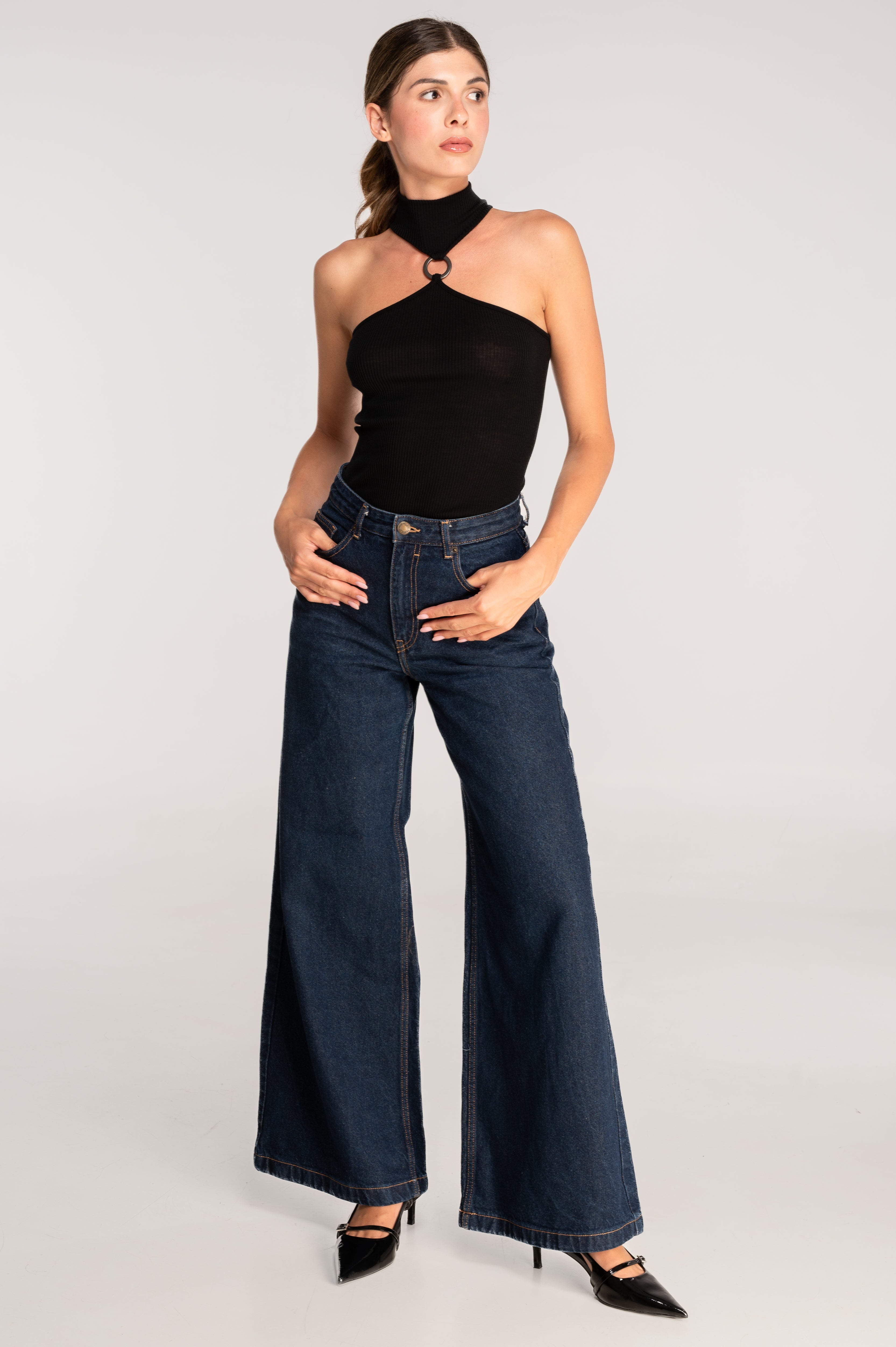 Polera Halter Mujer Oscalito 7470 – Lana Merino y Seda