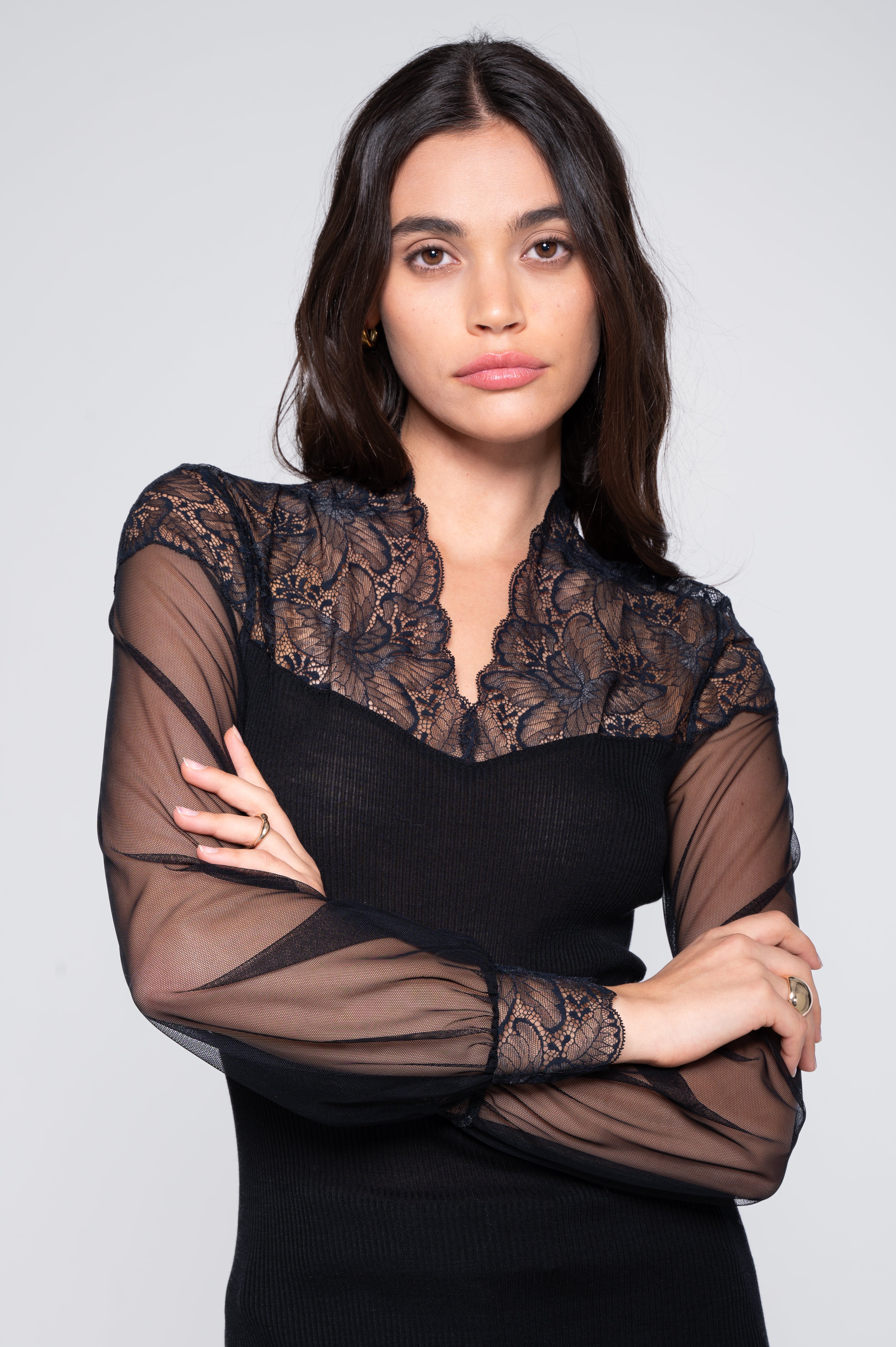 Blusa Oscalito 7610 - 70% Lana Merino 30% Seda Natural