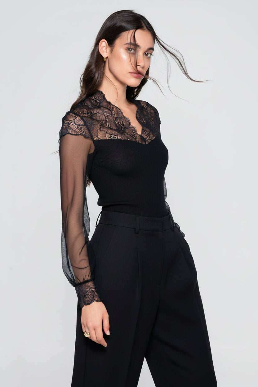 Blusa Oscalito 7610 - 70% Lana Merino 30% Seda Natural
