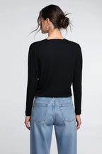 Sweater Oscalito Escote V 7636- 70% Lana Merino 30% Seda Natural