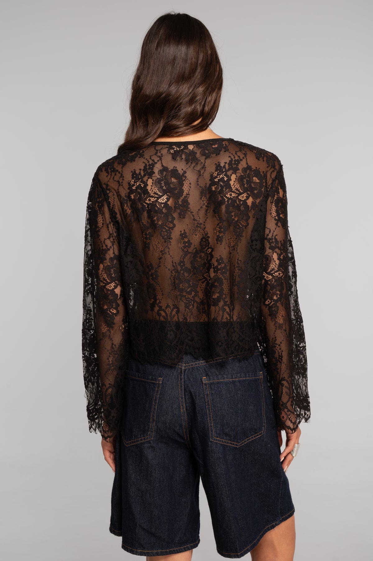 Blusa encaje cropped I Oscalito 7834