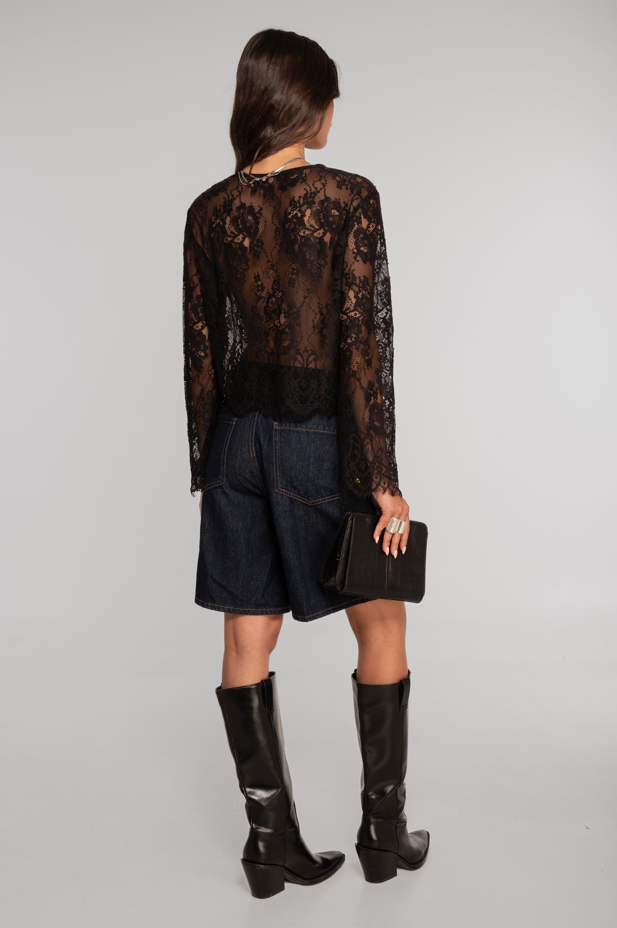 Blusa encaje cropped I Oscalito 7834