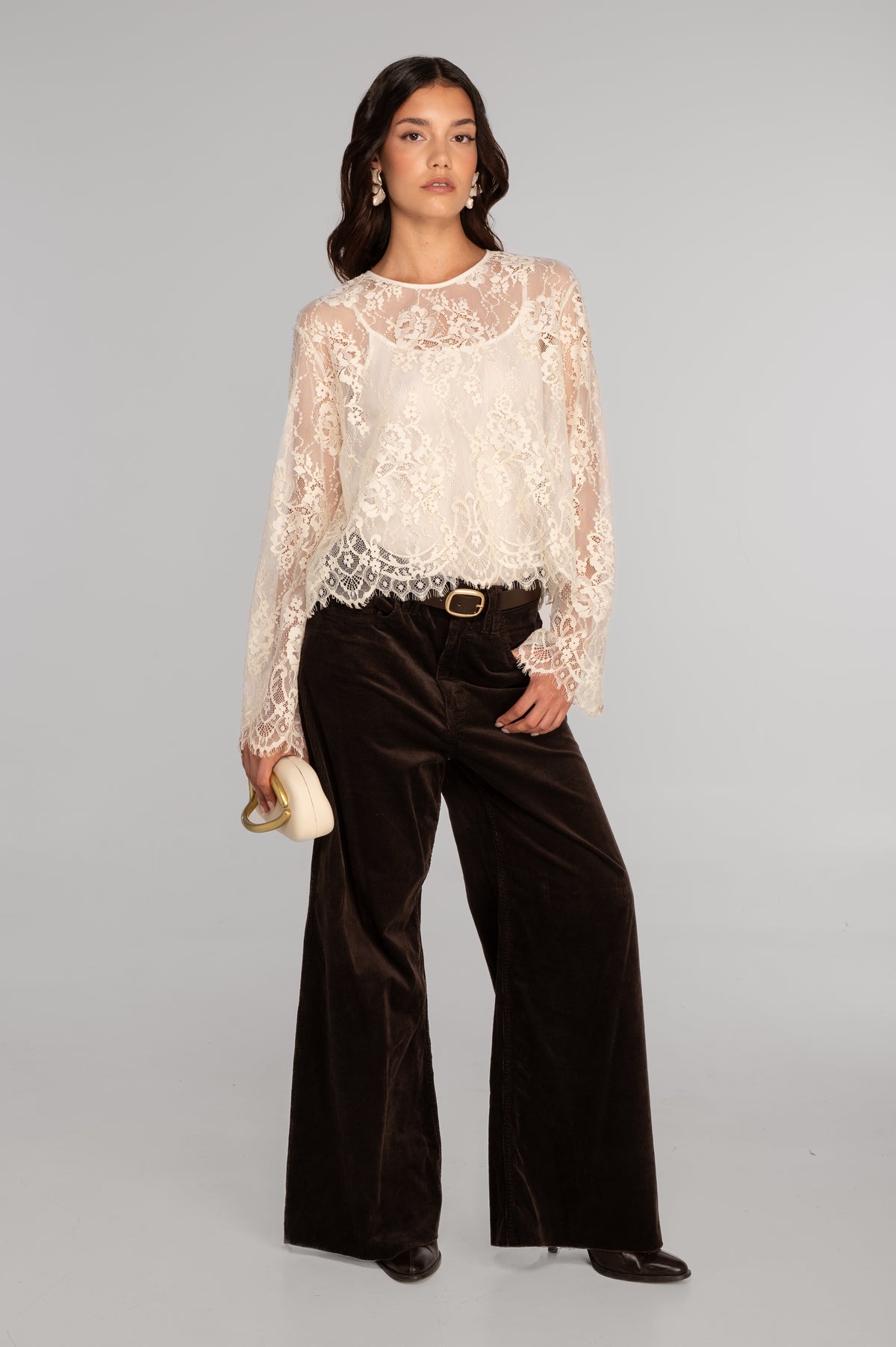 Blusa encaje cropped I Oscalito 7834