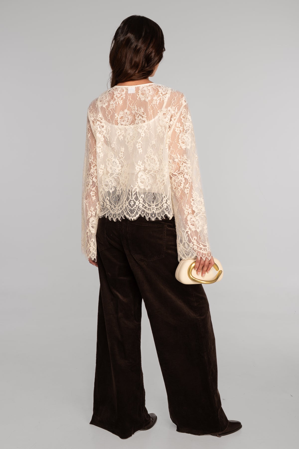 Blusa encaje cropped I Oscalito 7834