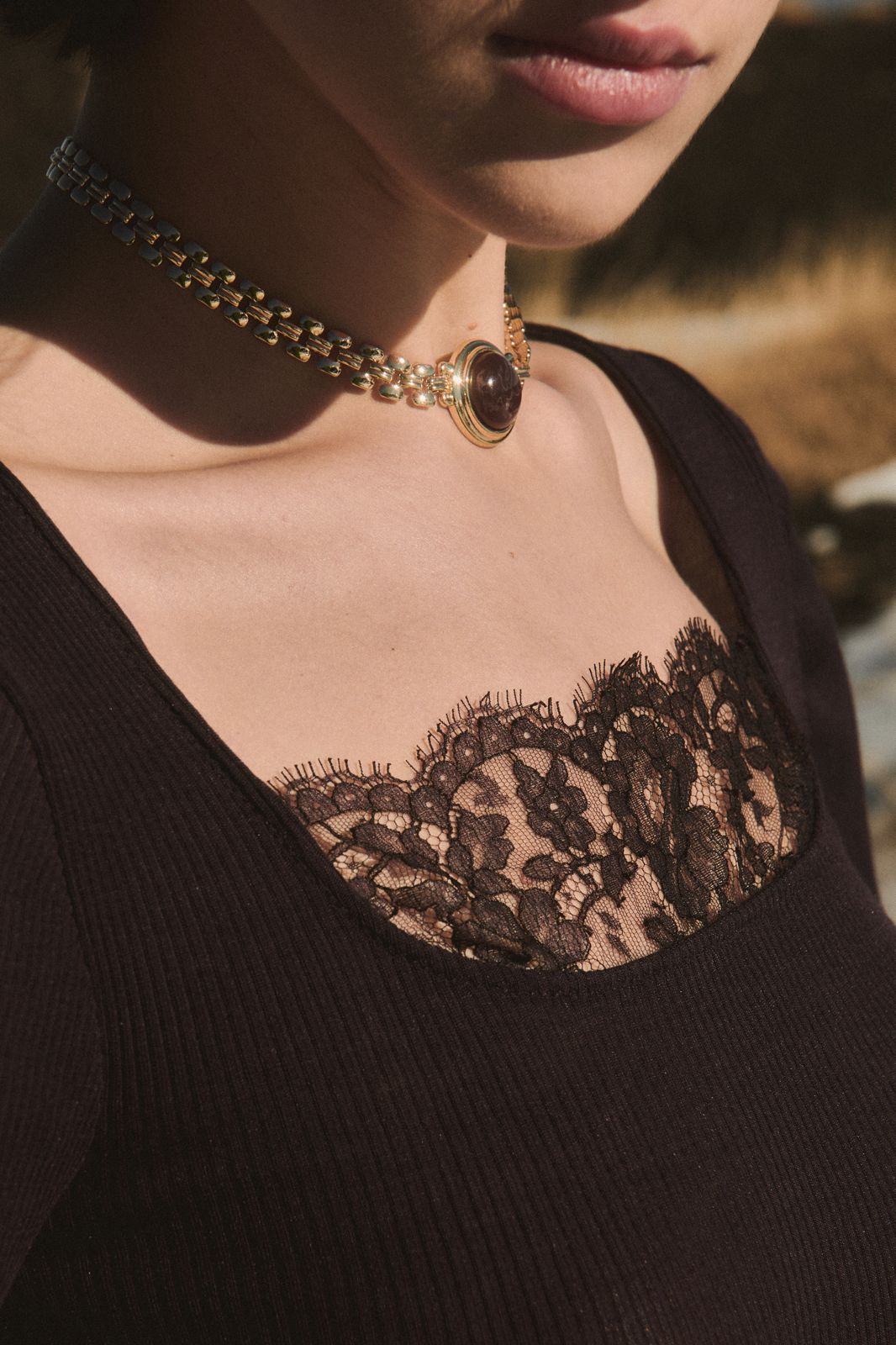 Top Manga Larga Oscalito 7848 — 70% Lana Merino 30% Seda | Encaje Dentelle de Calais® PRE ORDER