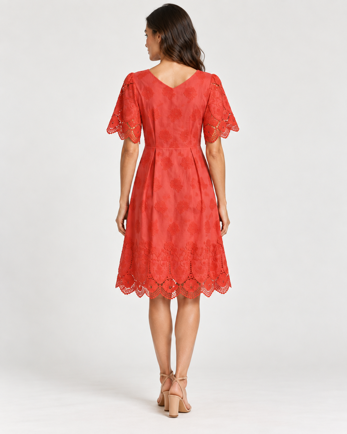 Vestido de Algodón Broderie | Oscalito 4614 - 100% Algodón