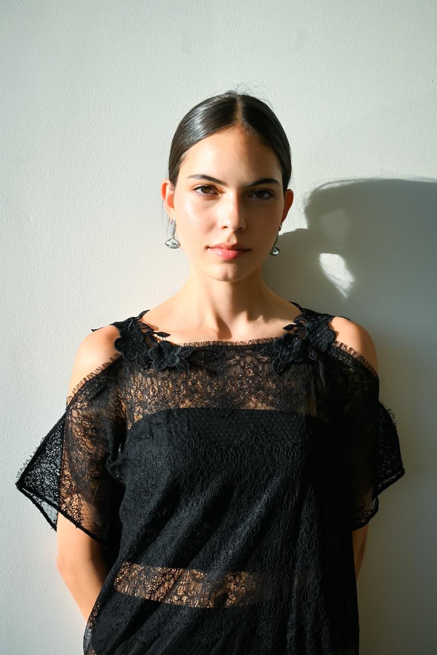 Tunica Larga Oscalito 5989 - Encaje Chantilly