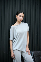 Top de Punto Oscalito 6580 - 100% Lino Natural