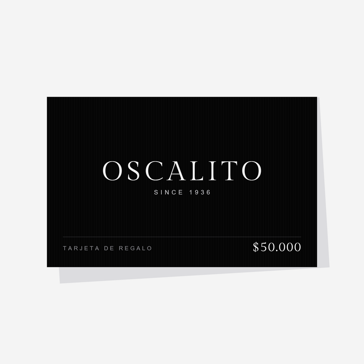 Tarjeta de regalo Oscalito