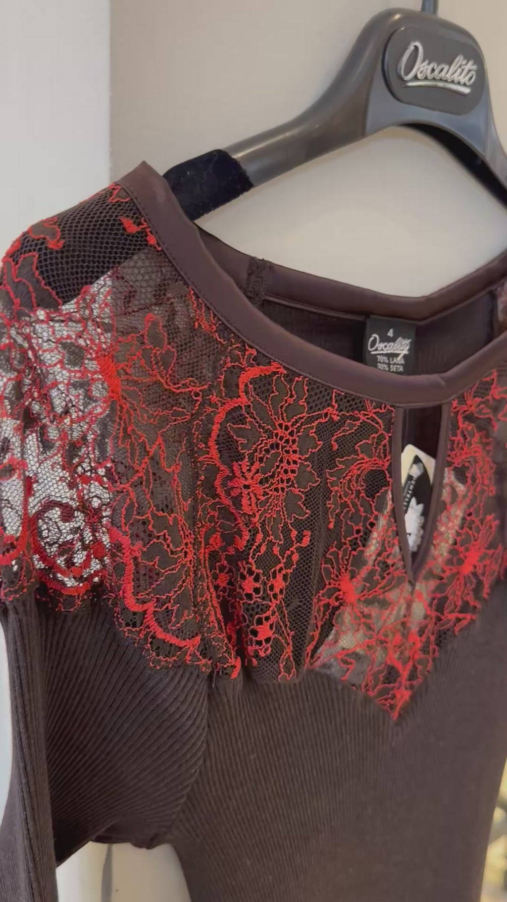 Polera de Manga Larga Mujer Oscalito 6624 – Lana, Seda y Raso