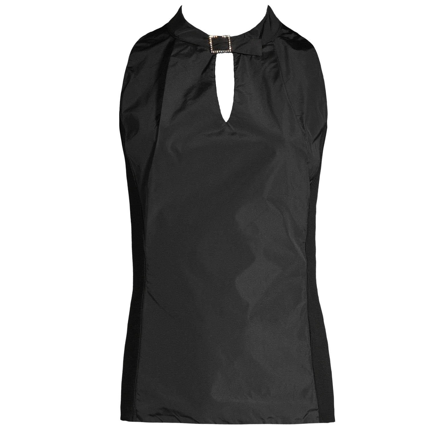 Blusa Sin Manga Oscalito 6680 - Lana Merino, Seda y Tafetán de Seda
